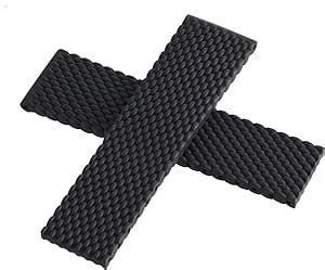 Genuine Breitling 22mm x 20mm Black Rubber Watch Band .